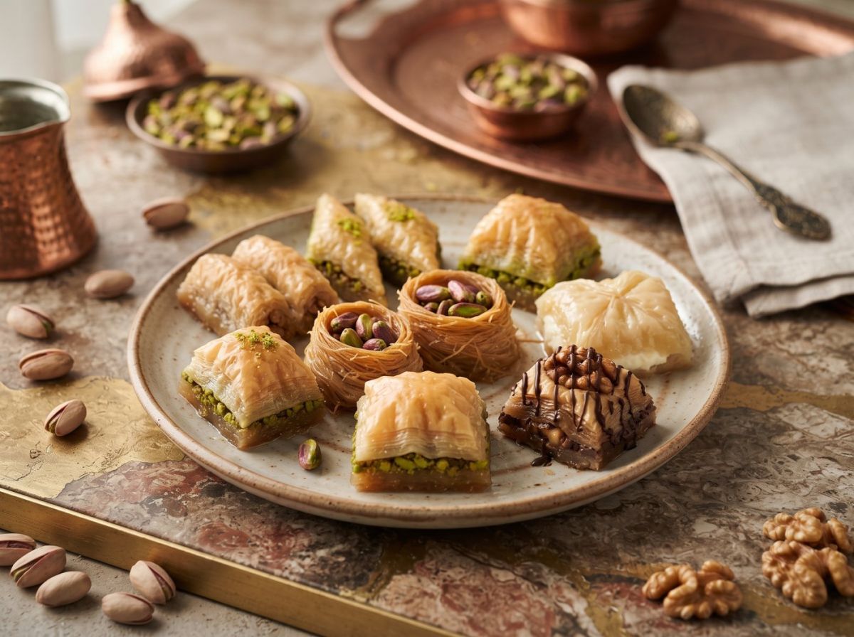 A Guide to Baklava Types: Midye, Şöbiyet, Sarı Burma and Dolama — Turkish Desserts & Baklava