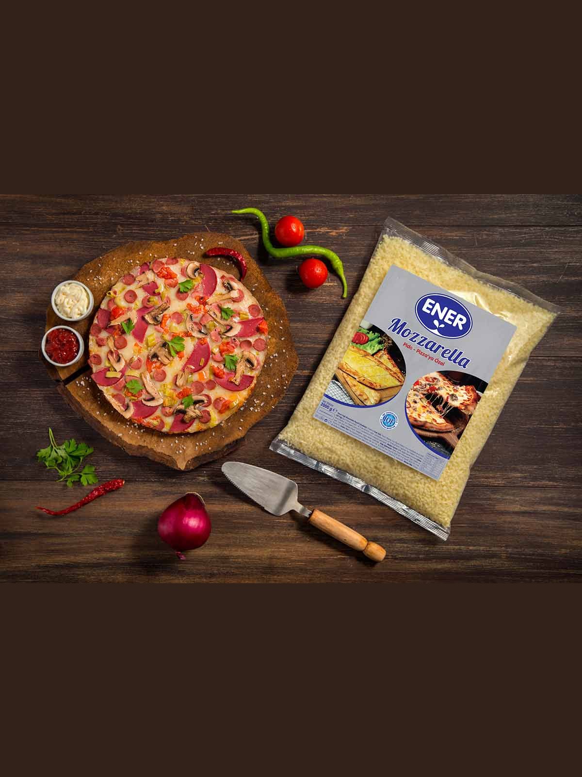 Frozen Diced & Shredded Mozzarella 2000 g görseli