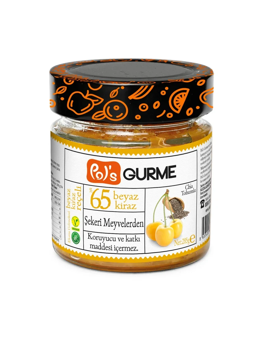 Beyaz Kiraz Reçeli 285 gr. (%65 Meyve Oranlı) görseli