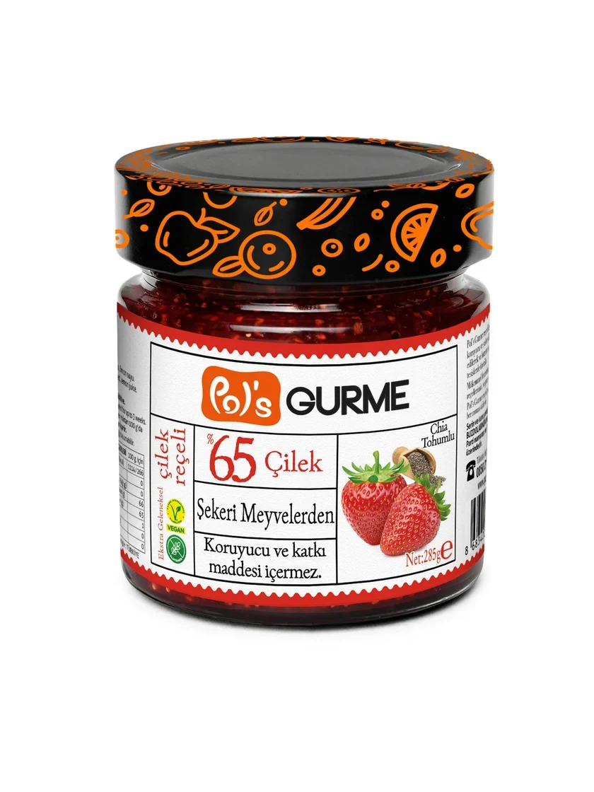 Çilek Reçeli 285 gr. (%65 Meyve Oranlı) görseli