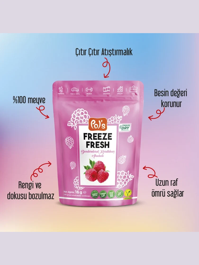 Freeze Fresh Freeze-Dried Raspberry 16 g görseli