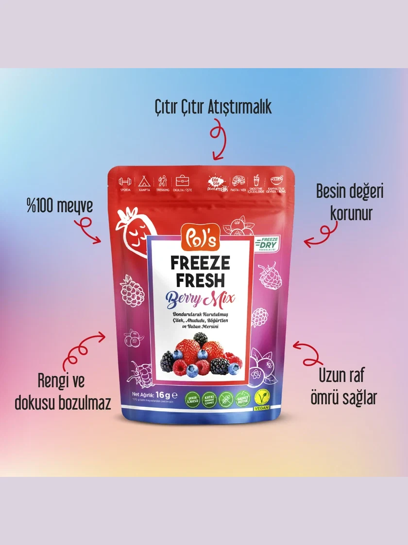 Freeze Fresh Berry Mix 16 g görseli