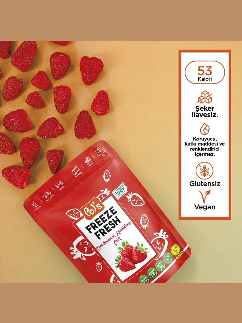 Freeze Fresh Çilek 15 gr. görseli