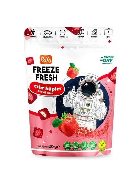Freeze Fresh Crispy Cubes (Strawberry & Apple) 20 g görseli