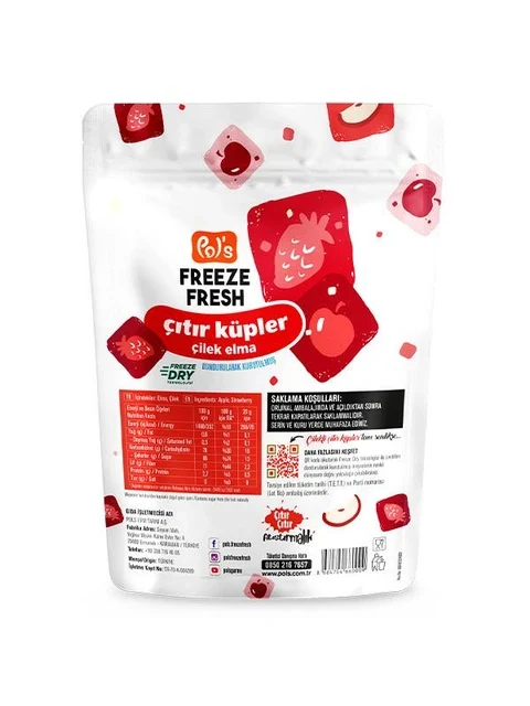 Freeze Fresh Crispy Cubes (Strawberry & Apple) 20 g görseli