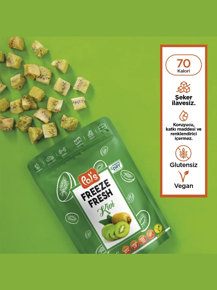 Freeze Fresh Dilim Kivi 20 gr. görseli