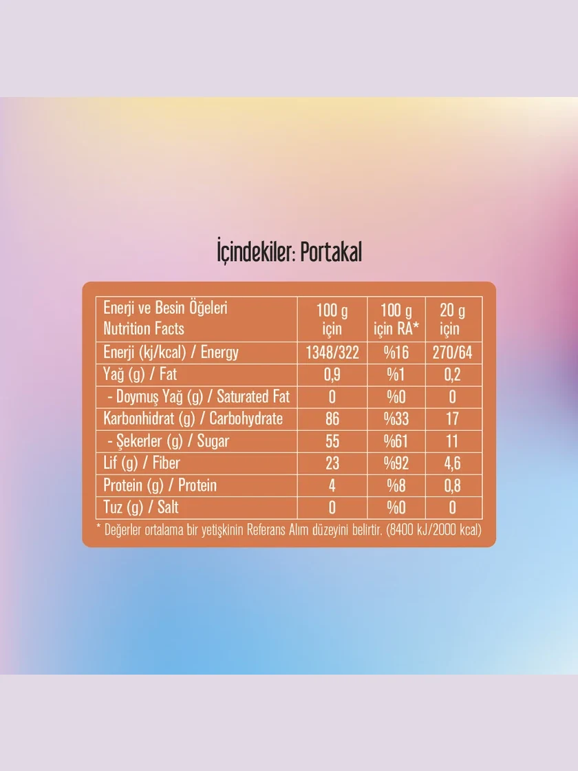 Freeze Fresh Freeze-Dried Orange Slices 20 g görseli