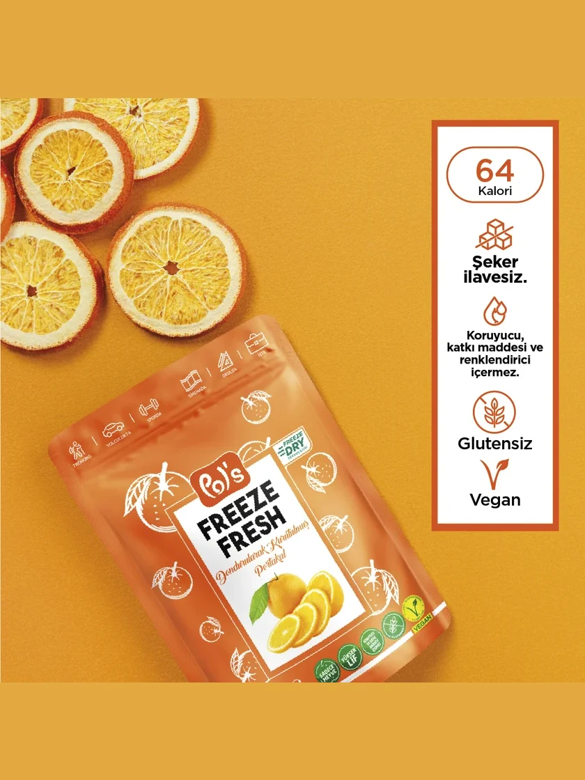 Freeze Fresh Freeze-Dried Orange Slices 20 g görseli