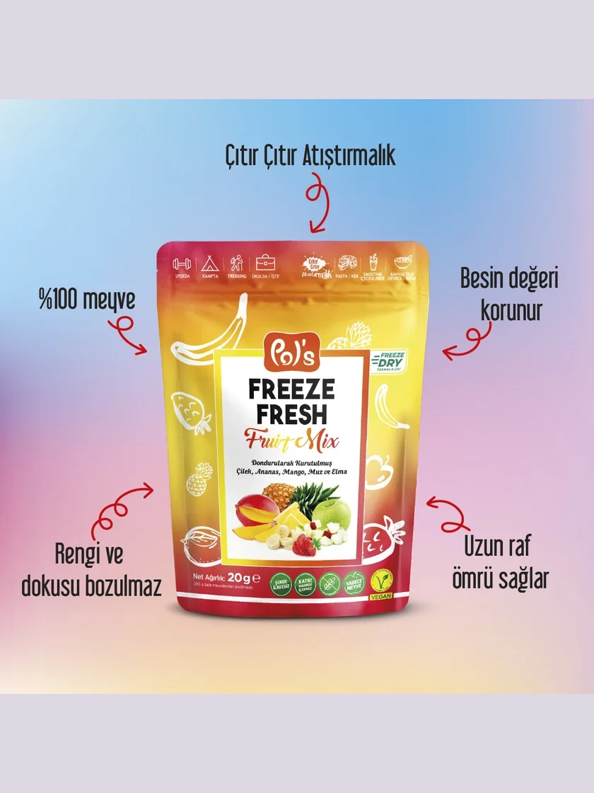 Freeze Fresh Fruit Mix 20 g görseli