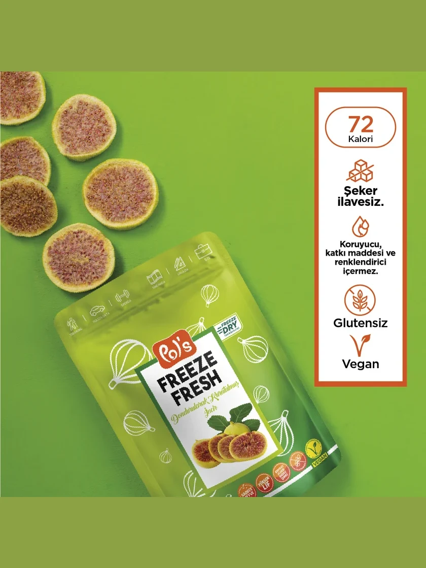 Freeze Fresh Freeze-Dried Fig 20 g görseli