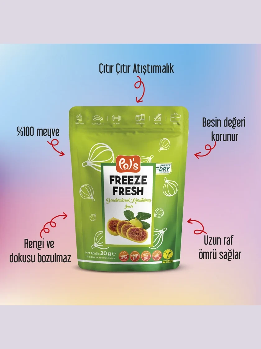 Freeze Fresh Freeze-Dried Fig 20 g görseli
