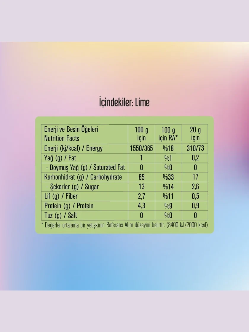 Freeze Fresh Freeze-Dried Lime 20 g görseli