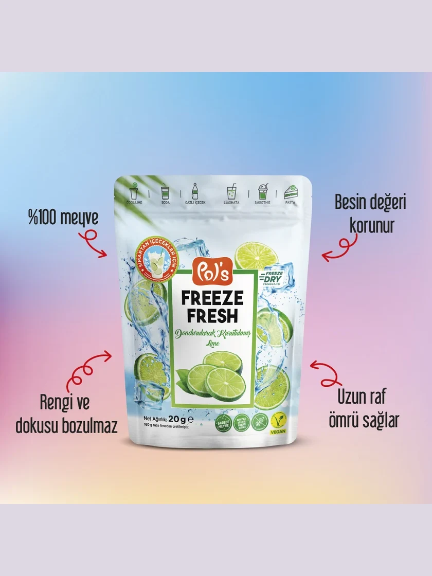 Freeze Fresh Freeze-Dried Lime 20 g görseli
