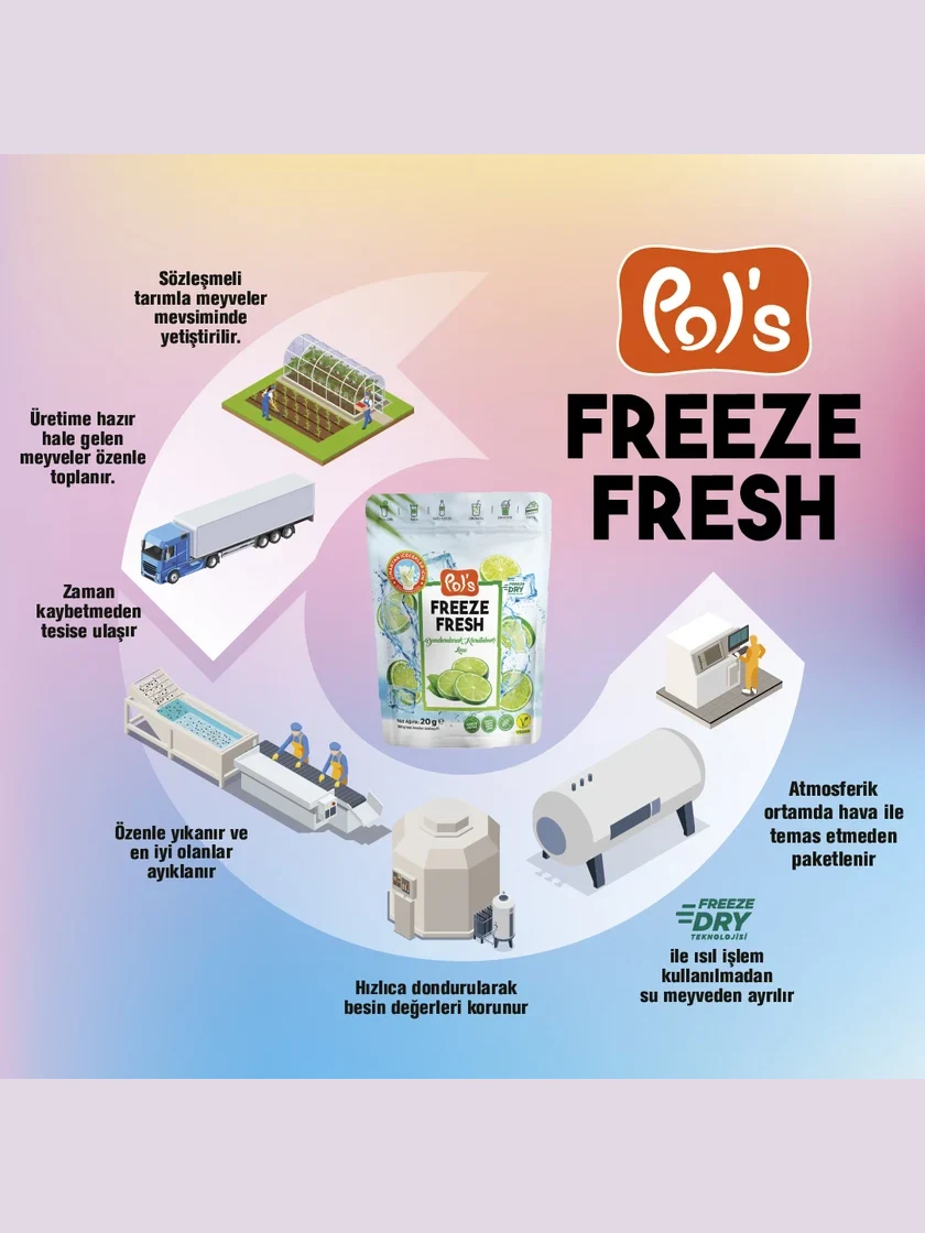 Freeze Fresh Freeze-Dried Lime 20 g görseli