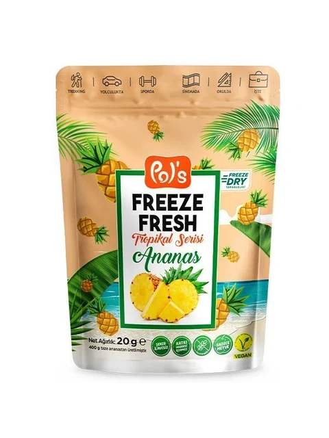 Freeze Fresh Tropikal Seri Ananas 20 gr. görseli