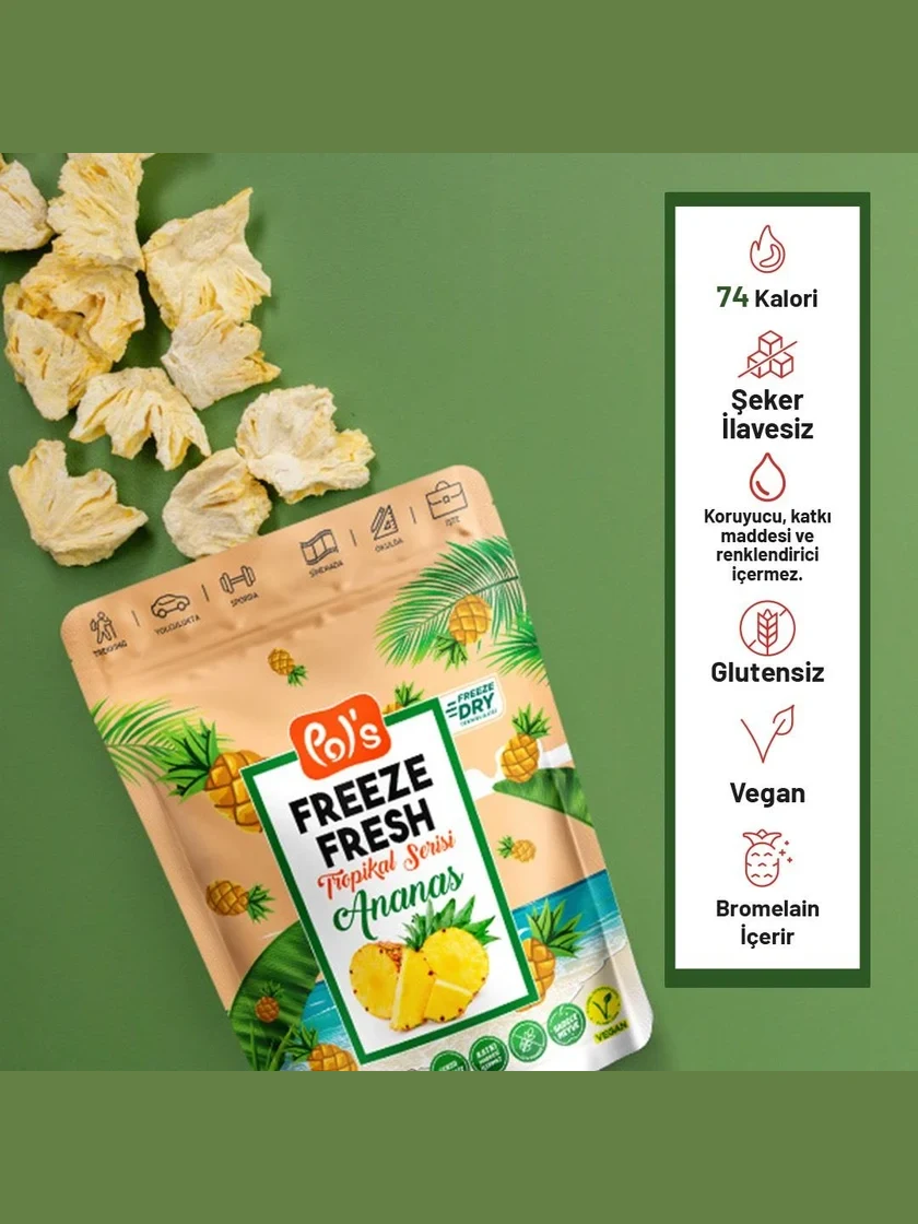 Freeze Fresh Tropikal Seri Ananas 20 gr. görseli