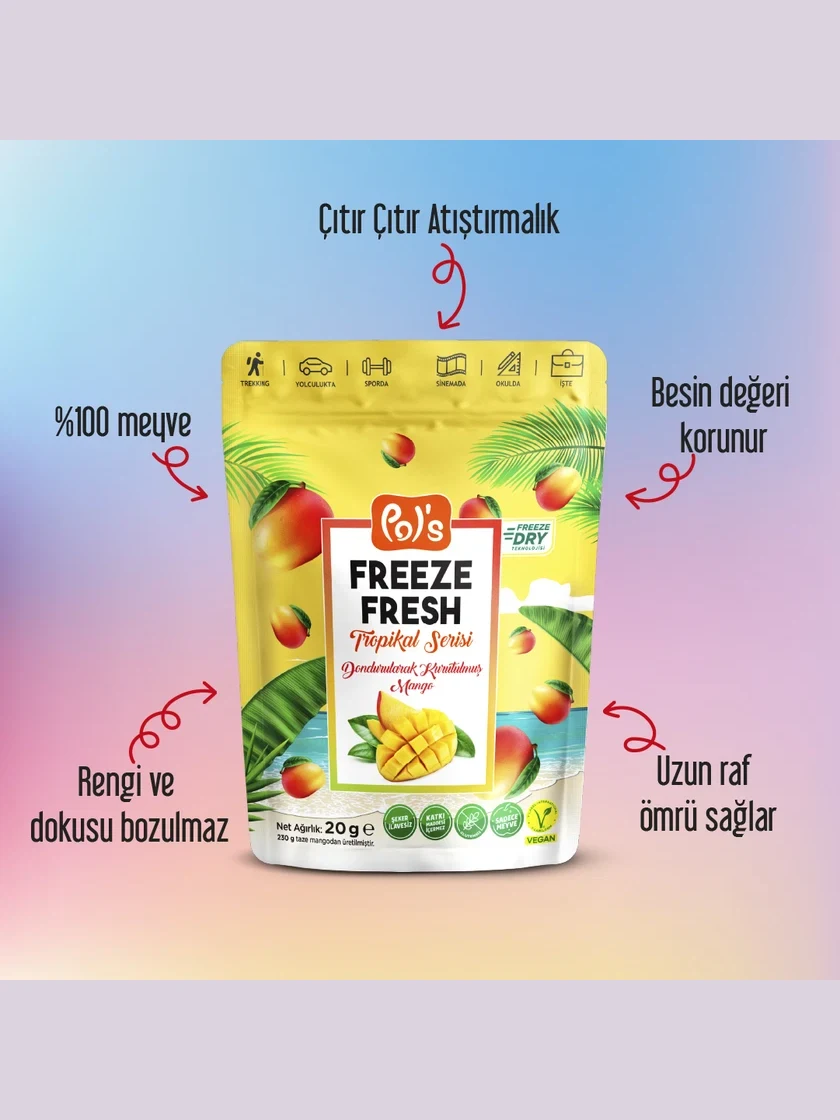 Freeze Fresh Tropikal Seri Mango 20 gr. görseli