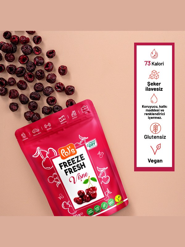 Freeze Fresh Freeze-Dried Sour Cherry 20 g görseli