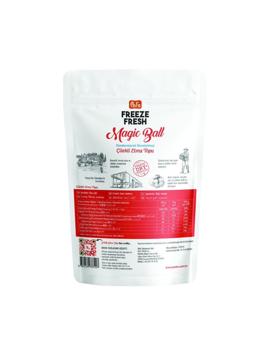Freeze Magic Ball Strawberry Apple Ball 16 g görseli