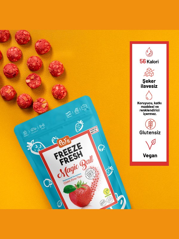 Freeze Magic Ball Strawberry Apple Ball 16 g görseli